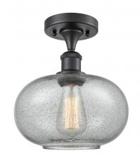 Innovations Lighting 516-1C-BK-G247-LED - Gorham - 1 Light - 10 inch - Matte Black - Semi-Flush Mount