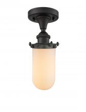  516-1C-OB-232-W - Kingsbury - 1 Light - 4 inch - Oil Rubbed Bronze - Flush Mount