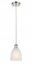  516-1P-PN-G441-LED - Brookfield - 1 Light - 6 inch - Polished Nickel - Cord hung - Mini Pendant