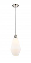  516-1P-PN-G651-7-LED - Cindyrella - 1 Light - 7 inch - Polished Nickel - Cord hung - Mini Pendant