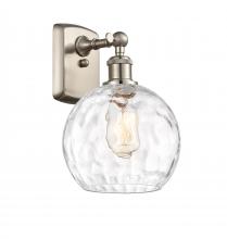  516-1W-SN-G1215-8 - Athens Water Glass - 1 Light - 8 inch - Brushed Satin Nickel - Sconce