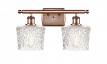  516-2W-AC-G402-LED - Niagara - 2 Light - 17 inch - Antique Copper - Bath Vanity Light