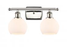  516-2W-PN-G121-6-LED - Athens - 2 Light - 16 inch - Polished Nickel - Bath Vanity Light