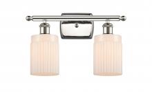  516-2W-PN-G341-LED - Hadley - 2 Light - 15 inch - Polished Nickel - Bath Vanity Light