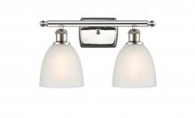  516-2W-PN-G381-LED - Castile - 2 Light - 16 inch - Polished Nickel - Bath Vanity Light