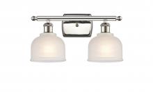  516-2W-PN-G411-LED - Dayton - 2 Light - 16 inch - Polished Nickel - Bath Vanity Light