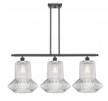  516-3I-BK-G212-LED - Springwater - 3 Light - 39 inch - Matte Black - Cord hung - Island Light