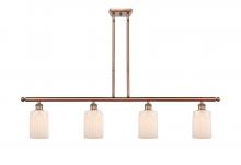  516-4I-AC-G341-LED - Hadley - 4 Light - 48 inch - Antique Copper - Cord hung - Island Light