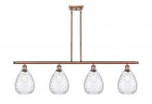  516-4I-AC-G372 - Waverly - 4 Light - 48 inch - Antique Copper - Cord hung - Island Light