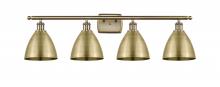  516-4W-AB-MBD-75-AB - Bristol - 4 Light - 38 inch - Antique Brass - Bath Vanity Light