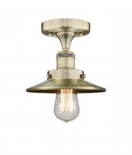  616-1F-AB-M4-AB - Edison - 1 Light - 8 inch - Antique Brass - Semi-Flush Mount