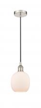  616-1P-PN-G101-LED - Belfast - 1 Light - 6 inch - Polished Nickel - Cord hung - Mini Pendant