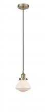  616-1PH-AB-G321-LED - Olean - 1 Light - 7 inch - Antique Brass - Cord hung - Mini Pendant