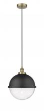  616-1PH-AB-HFS-124-BK - Edison - 1 Light - 13 inch - Antique Brass - Mini Pendant