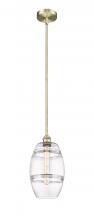  616-1S-AB-G557-8CL - Vaz - 1 Light - 8 inch - Antique Brass - Cord hung - Mini Pendant