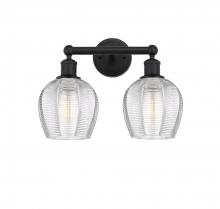  616-2W-BK-G462-6 - Norfolk - 2 Light - 15 inch - Matte Black - Bath Vanity Light