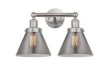  616-2W-SN-G43 - Cone - 2 Light - 17 inch - Brushed Satin Nickel - Bath Vanity Light