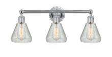  616-3W-PC-G275 - Conesus - 3 Light - 24 inch - Polished Chrome - Bath Vanity Light