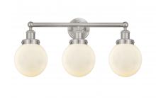  616-3W-SN-G201-6 - Beacon - 3 Light - 24 inch - Brushed Satin Nickel - Bath Vanity Light