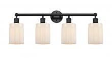  616-4W-BK-G341 - Hadley - 4 Light - 32 inch - Matte Black - Bath Vanity Light