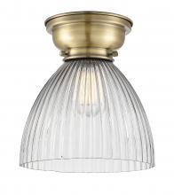  623-1F-AB-G222-LED - Seneca Falls - 1 Light - 10 inch - Antique Brass - Flush Mount