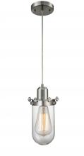  900-1P-SN-CE231-SN-CL - Centri - 1 Light - 5 inch - Brushed Satin Nickel - Cord hung - Mini Pendant