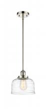  916-1S-PN-G713-LED - Bell - 1 Light - 8 inch - Polished Nickel - Mini Pendant