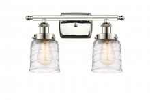  916-2W-PN-G513-LED - Bell - 2 Light - 16 inch - Polished Nickel - Bath Vanity Light