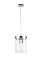 Matteo Lighting C78403CH - Zale Chrome Pendant