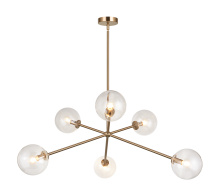 Matteo Lighting C81706AGCL - Novo Aged Gold Brass Pendant