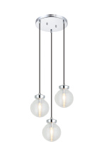 Matteo Lighting C84003CHCL - Ridge Chrome Pendant