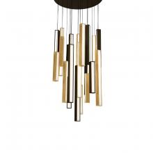  PD-64821R-BK/AB-BK - Chaos Multilight Pendant Light