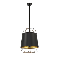  38143-021 - Tura, 3LT Pendant, Black