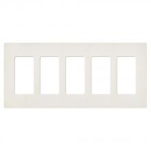  SC-5-BI - SATIN COLOR 5-GANG WALLPLATE BISCUIT