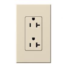  NTR-20-LA - NOVA T RECEPTACLE 20 AMP LIGHT ALMOND