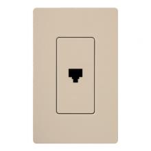  SC-PJ-TP - SATIN COLOR PHONE JACK TAUPE