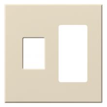  VWP-2CR-LA - VAREO WALLPLATE 2GNG CONT/RCPT LIGHT AL