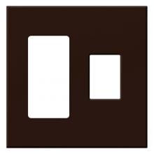  VWP-2RC-BR - VAREO WALLPLATE 2GNG RECEPT/ CONT BROWN