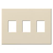  VWP-3-LA - VAREO WALLPLATE 3GNG LIGHT ALMOND