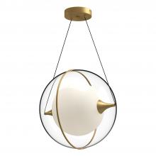  PD76716-BG - Aries 16-in Brushed Gold LED Pendant