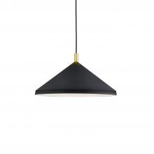  493118-BK/GD - Dorothy 18-in Black With Gold Detail 1 Light Pendant