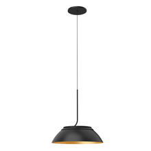  PD51212-BK/GD - Magellan 12-in Black/Gold LED Pendant