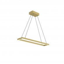  PD88530-BG - Piazza 30-in Brushed Gold LED Pendant