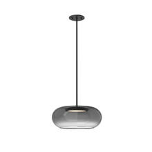  PD62014-BK/SM - Trinity 14-in Black/Smoked LED Pendant