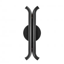  WS89714-GBK - Husk 14-in Glossy Black LED Wall Sconce