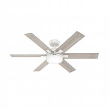  51880 - Hunter 52 inch Georgetown HunterExpress Fresh White Ceiling Fan with LED LT Kit and Handheld Remote