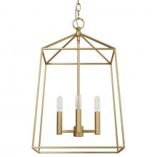  13096 - Hunter Fair Oaks Luxe Gold 4 Light Medium Pendant Ceiling Light Fixture