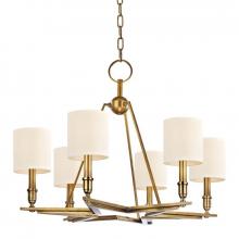  4086-AGB - 6 Light Chandelier Antique Nickel