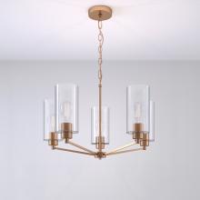  9515-MG - Beverlly 5-Light Chandelier Ceiling Light Modern Gold