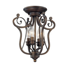  1144-RBZ - Chateau 4-Light Semi-Flush Ceiling Mount Rubbed Bronze